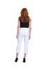 Image of Thin Her Tummy Control Crop Pant - White