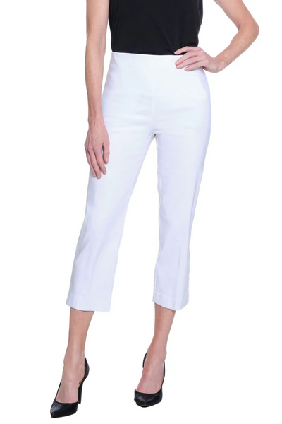 Thin Her Tummy Control Crop Pant - White