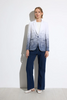 Image of Tinta & Bariloche Altar Gradient Tweed Single Button Tailored Blazer - Navy/White