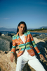 Image of Tinta & Bariloche Naira Fitted Single Button Woven Print Blazer - Multicolor
