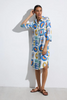 Image of Tinta & Bariloche Yasmin Button Front Shirt Dress - Multicolor