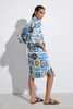 Image of Tinta & Bariloche Yasmin Button Front Shirt Dress - Multicolor
