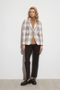 Image of Tinta & Bariloche Lacipo Plaid Wool Blend Blazer - Camel