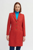 Image of Tinta & Bariloche Sacre Four Button Wool Herringbone Blazer - Brick Red