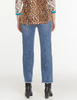 Image of Tru Luxe Wide Leg Embroidered Jean - Medium Indigo