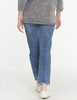 Image of Tru Luxe Wide Leg Embroidered Jean - Medium Indigo