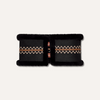 Image of UGG® Atherson Embroidered Sheepskin Headband - Black