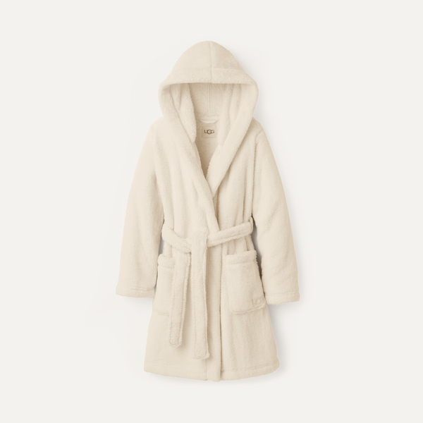 UGG Aarti Hooded Fleece Robe - Cream