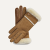 Image of UGG® Sheepskin Seamed Gloves - Chestnut