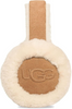 Image of UGG® Embroidered Sheepskin Earmuffs - Chestnut