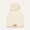 Image of UGG® Cable Knit Beanie with Pom - Nimbus