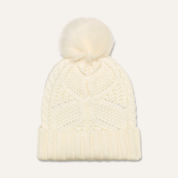 UGG® Cable Knit Beanie with Pom - Nimbus