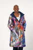 Image of UbU Reversible Quilted 3/4 Length Coat - Navy/Weather the Storm