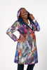 Image of UbU Reversible Quilted 3/4 Length Coat - Navy/Weather the Storm