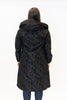 Image of UbU Reversible Hooded Button Front Parisian Raincoat - Flock Swirl/Black *Take an EXTRA 25% Off*