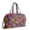 Image of Vera Bradley Miramar Weekender in Cotton Gabardine - Colorful Bouquet