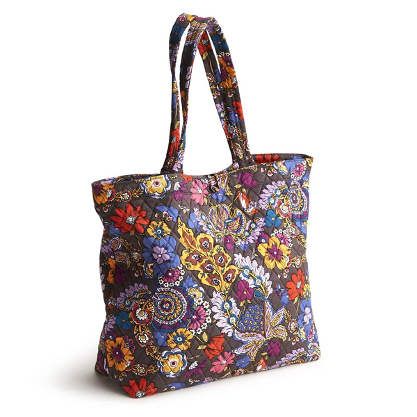 Vera Bradley Original Tote in Cotton Gabardine - Colorful Bouquet