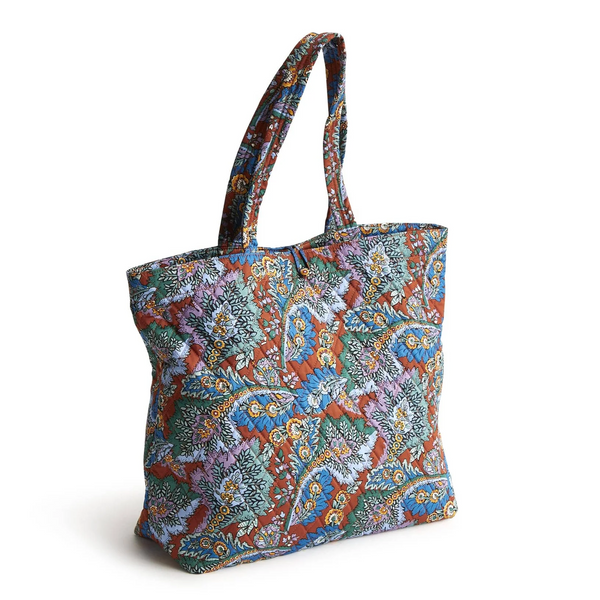 Vera Bradley Original Tote in Cotton Gabardine - Flowers & Feathers