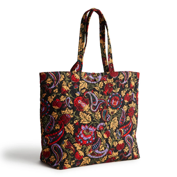 Vera Bradley Original Tote in Cotton Gabardine - Midnight Garden Paisley