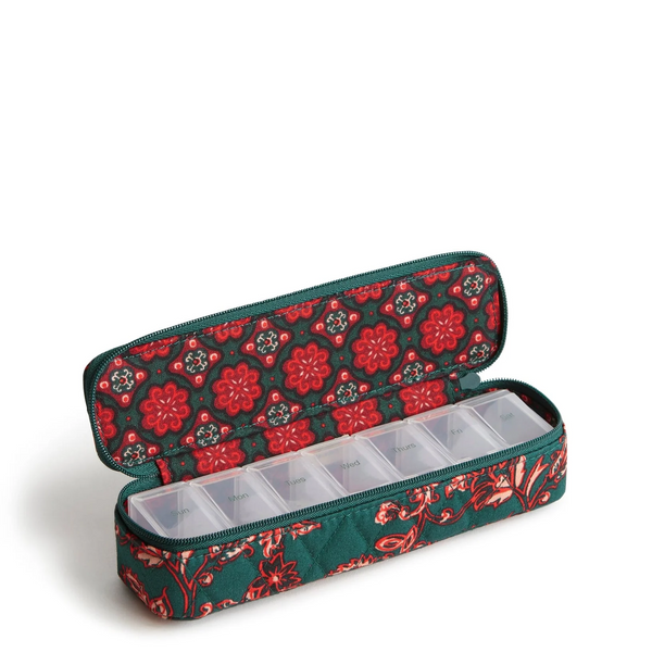 Vera Bradley Travel Pill Case in Cotton Gabardine - Victorian Vines