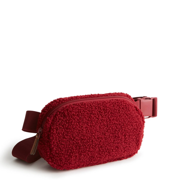 Vera Bradley Woodward Small Belt Bag in Sherpa - Tibetan Red