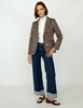 Image of Vilagallo Heather Dog-Embroidered Houndstooth Blazer - Multi