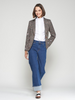 Image of Vilagallo Heather Dog-Embroidered Houndstooth Blazer - Multi