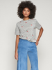 Image of Vilagallo Amalia Lurex Stripe Tee - Multi