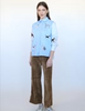 Image of Vilagallo Isa Stripe Embroidered Shirt - White
