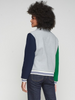 Image of Vilagallo Embroidered Wool Bomber Jacket - Multi