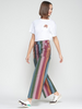 Image of Vilagallo Muriel Stripe Gabardine Trouser - Multi