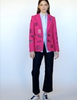 Image of Vilagallo Helen Graffiti Tweed Jacket - Pink/Multi