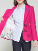 Image of Vilagallo Helen Graffiti Tweed Jacket - Pink/Multi