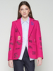 Image of Vilagallo Helen Graffiti Tweed Jacket - Pink/Multi