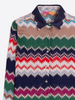 Image of Vilagallo Mariela Chevron Jacquard Shirt - Multi
