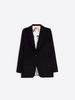 Image of Vilagallo Sophia Rhinestone Blazer - Black