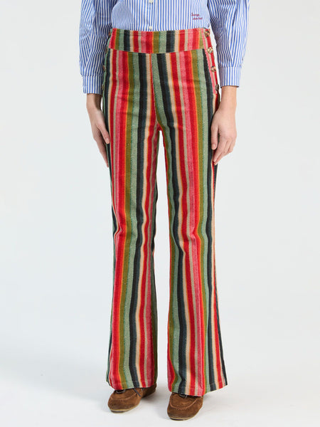 Vilagallo Teodora Pant - Multicolor Stripe