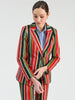 Image of Vilagallo Heather Blazer - Multicolor Stripe