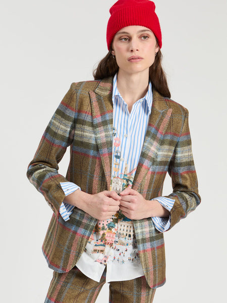 Vilagallo Heather Blazer - Cuadro Plaid