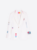 Image of Vilagallo Heather Blazer - White