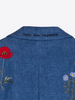 Image of Vilagallo Sophia Embroidered Blazer - Denim/Multicolor