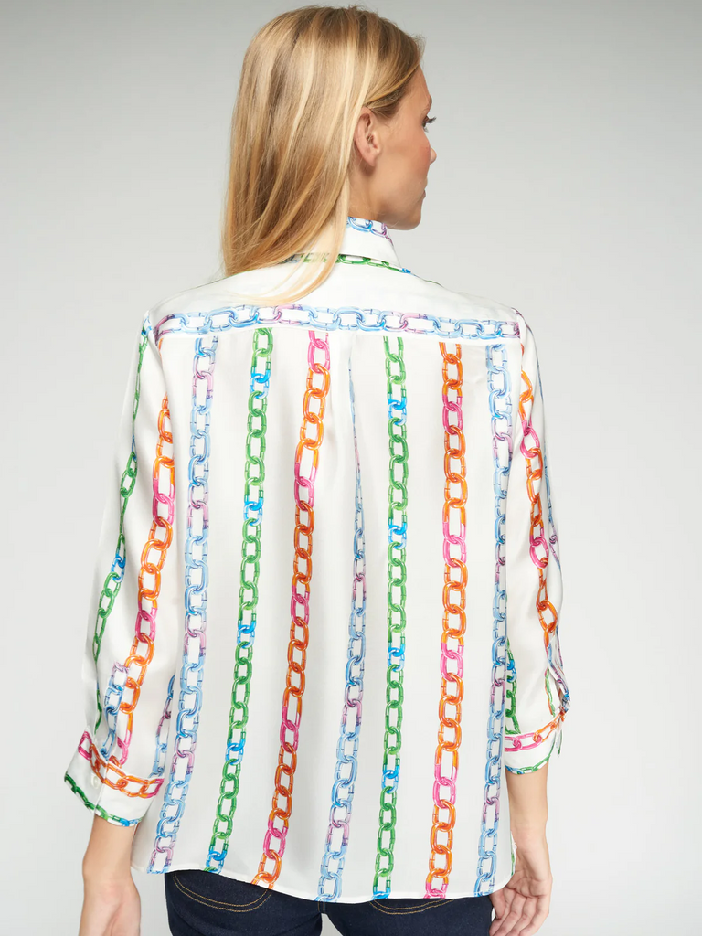 Vilagallo Tiffany Silk Blouse - Multicolor