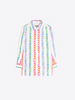 Image of Vilagallo Tiffany Silk Blouse - Multicolor