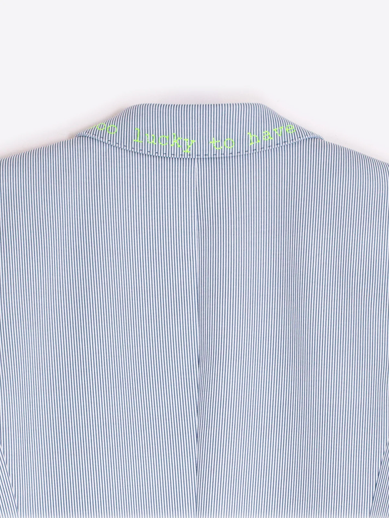 Vilagallo Hannah Dachshund Embroidery Blazer - Blue/Multicolor