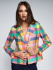 Image of Vilagallo Natalia Blazer - Multicolor Gingham