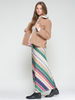 Image of Vilagallo Sirena Multicolor Chevron Maxi Skirt - Multi