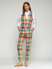 Image of Vilagallo Tiffany Pant - Multicolor Gingham