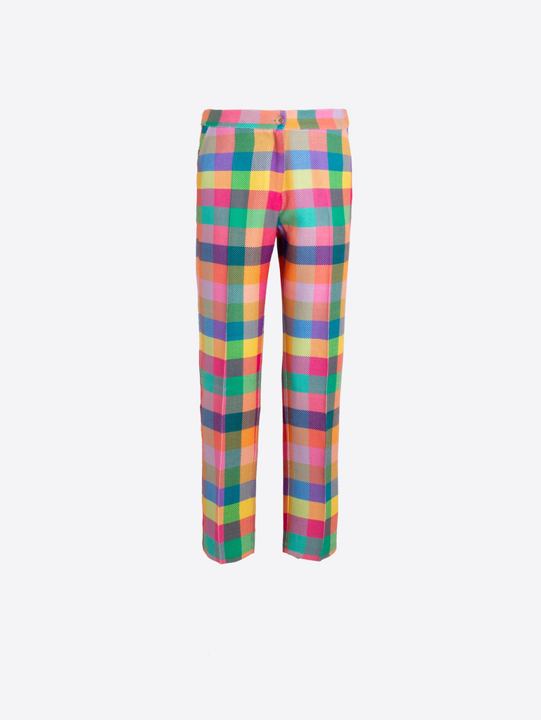 Vilagallo Tiffany Pant - Multicolor Gingham