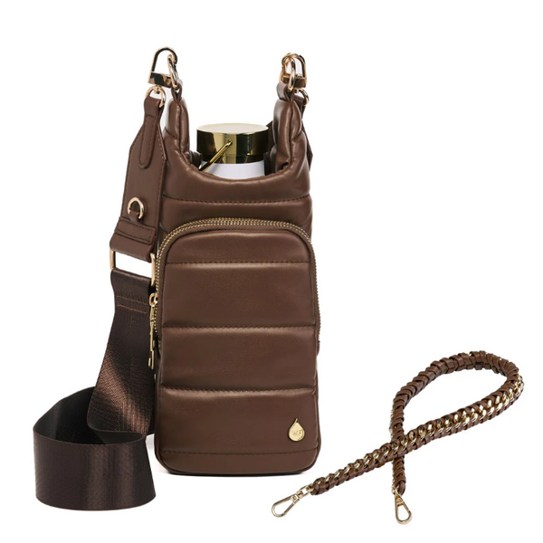 WanderFull Vegan Leather HydroBag with Strap Bundle - Brown