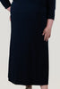 Image of YNot A-Line Pull-On Maxi Skirt - Navy